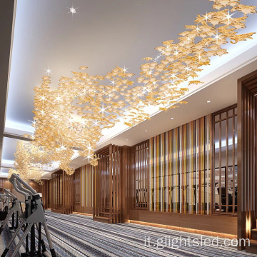Hotel contemporaneo progettato a chandelier luce